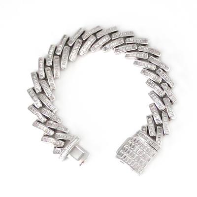 China Hot Selling Personalized Hiphop Silver Plating Dangler Plating Hip Hop Bracelet for sale