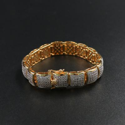 China 2020 Hot Selling Hip Hop Jewelry High Quality Bracelet Hip Hop Gold Plated Cuban Link Chain Bracelet for sale