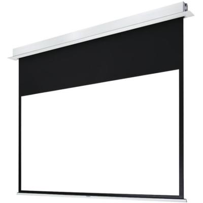 China 100 Inch 16:9 Electric Motorized Projector Screen Square Case Electric Motorized Projector Screen for sale