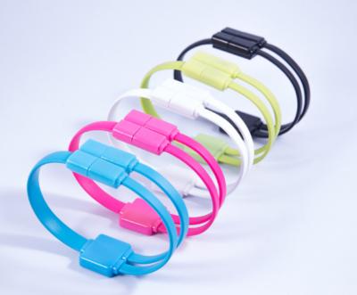 China Portable Android Cell Phone Wristband Micro USB Data Cable Mobile Phone Wristband Gift Charging Data Cable for sale