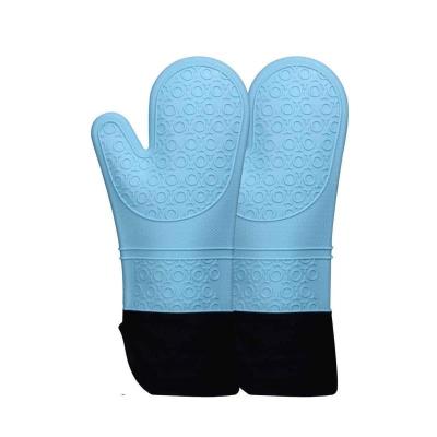 China Long Slant Slanted Silicone Insulation Gloves for Cooking Microwave Ovens and Other Kitchen Households for sale