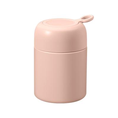 China Freshness Preservation Candy Color Food Grade Silicone Handle 316 Stainless Steel Inner Layer Continuous Insulation Casserole Cup for sale