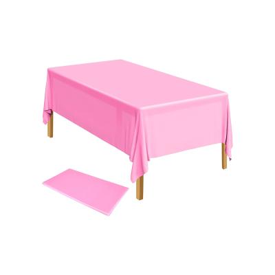 China PET Factory Price Party Tablecloth Waterproof Disposable Foil Table Cover for sale