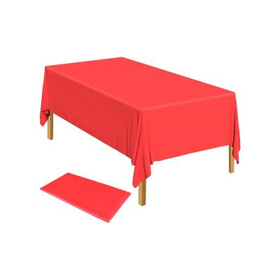 China Modern Style PET/PEVA Party Table Cover Wedding Decoration Dining Table Covers for sale