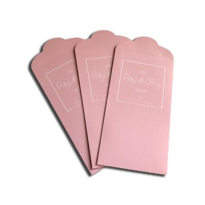 China paper & 2021 Hot Sale Logo Customization Tiny Pale Pink Cardboard Box 2021 Normal UV Shipping Paper Packaging Envelope for sale