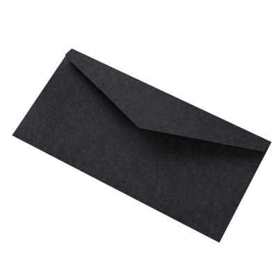 China paper & Pure Black Plain Cardboard Design Biodegradable Kraft Paper Envelope Self Adhesive Paper Packaging for sale