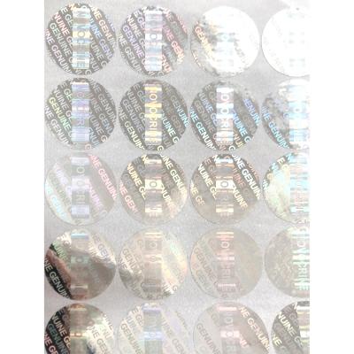 China China Supplier Custom Holographic Logo Printed Clear Foil Self Adhesive Logo Sticker Hologram Sticker Paper for sale