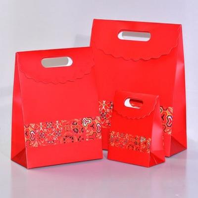 China Best Seller Recyclable Cardboard Die Cut Red Cement Paper Bag Customization Sticker Wax Paper Bag for sale