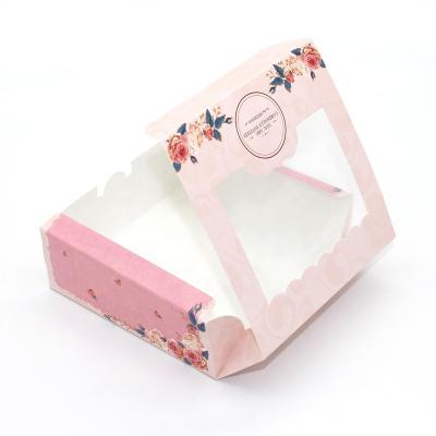 China Handmade Goods 6g - 80g Western Egg Tart Box Mooncake Box Collapsible Snow Veela Baking Paper Box Drop Shipping for sale