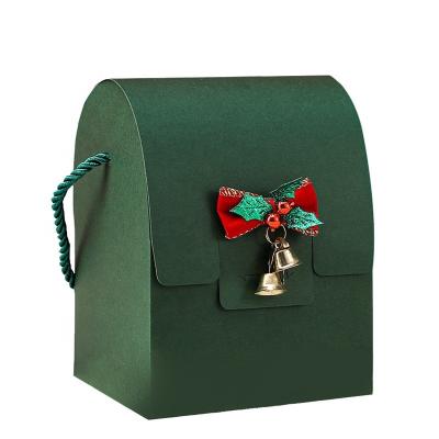 China Wholesale Handmade Custom Affordable Luxury Candy Packaging Christmas Gift Color Print Paper Boxes With Straps for sale