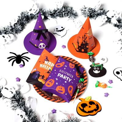 China Recyclable Cute Creative Halloween Candy Box Packing Small Pillow Gift Box for sale