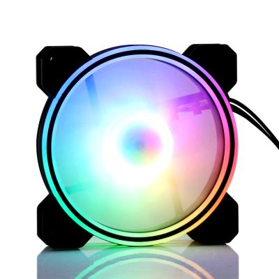 China Computer Case RGB FAN Quiet 120mm RF PC Computer Fan RGB LED Remote Control Case PC Fan for sale