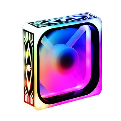 China DC 12V 6Pin LED Computer Case Light RGB Brushless Multi Colors CPU Cooler 120mm CPU Fan RGB Computer Fans for sale