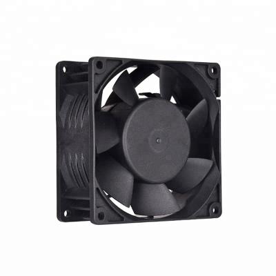 China Computer Case High Performance Axial Flow DC 12V 24V 80x80x25mm Industrial Heatsink And Fan for sale