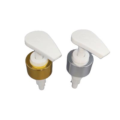 China Non Spill Zhejiang Lotion Pump 28/410 Gold Color Or Cream Pump Lotion For Pump Lotion Bottle for sale