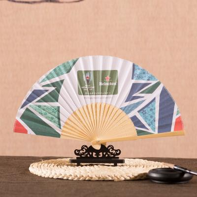 China Europe Craft Hand Bamboo Paper Fan for sale