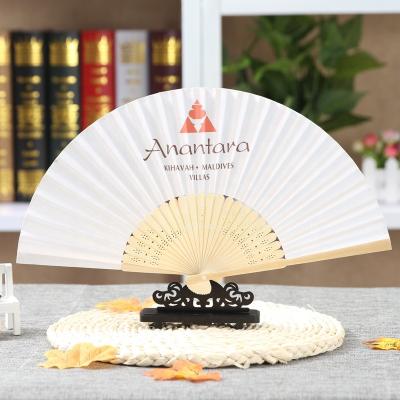 China Beautiful Europe Chinese Bamboo Paper Fan Made From China Anji for sale