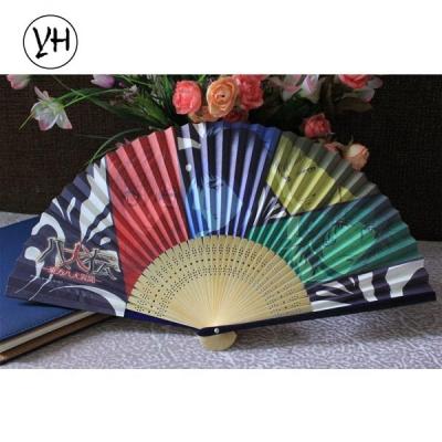 China Japan's Best Selling Bamboo Paper Fan with Two Sides Printing for sale