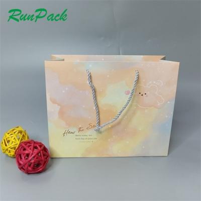 China Recyclable high quality custom logo printed art paper gift bags craft paper bag paper shopping bag for sale