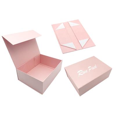 China Custom Materials Luxury Paper Luxury Paper Magnet Gift Box Recycled Collapsible Collapsible Clothing Apparel Packaging Magnetic Box for sale