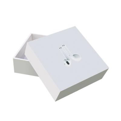 China Recycled Materials Purchase Wireless Earbuds Paper Box For Apple Android Airpods Pro Earphone Box White Packaging Custom for sale