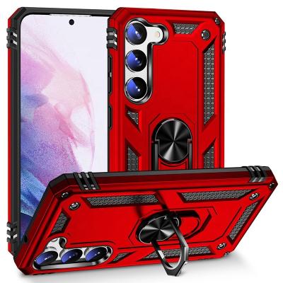 China 2022 Hot Selling Shockproof Rotating Ring Holder Kickstand Shockproof Case Ultra Thin Case For Samsung S23 S22 S21 S20 A13 plus for sale