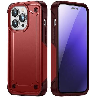 China 2022 Shockproof New Hot Sale Radio Charging Dual Protection Soft TPU Hard PC Phone Case For iPhone 14 Pro Max for sale