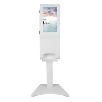 China Freestanding 21.5 Inch Digital Hand Sanitizer Kiosk LCD 1920x1080 for sale