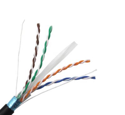 China Outdoor FTP Cat6 Cable 23AWG/7*0.57mm Bare PVC PE Copper Jacket Cat6 Patch Cord GD-CAT 6 for sale