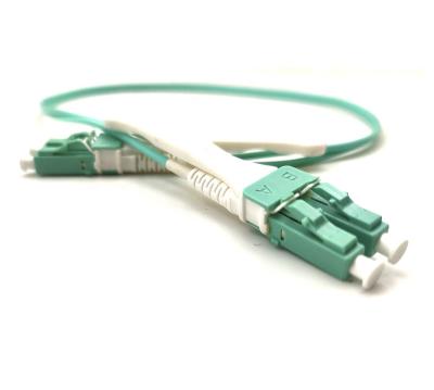 China Data Center Duplex OM3 Multimode Polarity Uniboot LC-LC Switchable Fiber Optic Patch Cord With Push-Pull Tag for sale