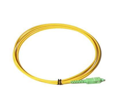 China Fiber Optic Splicing SM G657A1, MM OM2 OM3 OM4 900um Fiber SC APC Pigtail Tight Buffer PVC/LSZH 1m 1.5m 2m for sale