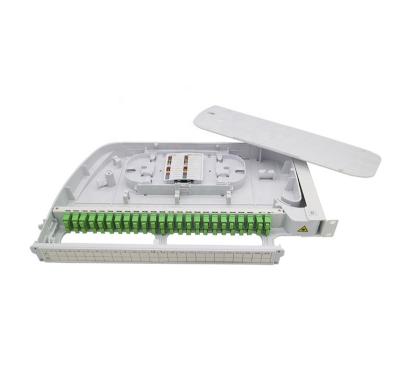 China Plastic Rotary Data Center Fiber Optic Patch Panel 24 Port SC UPC for sale