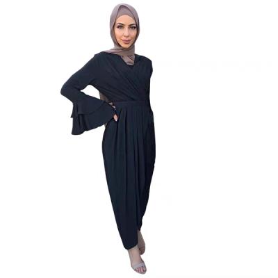 China Elegant French Plain Dress Modest Long Color Dress For Women S for sale