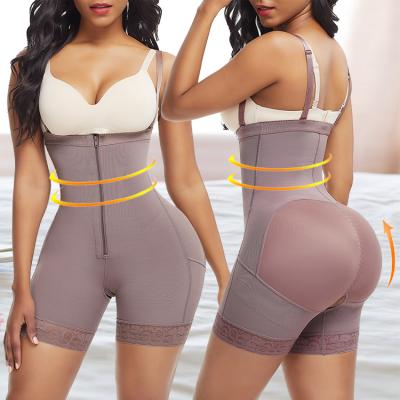 China 2021Plus Size Antibacterial Shapewear Rubber Bone For Women Body Shaper Pants Butt Lifter Underwear Booty Lift Pulling Shapers Tummy Shaper for sale