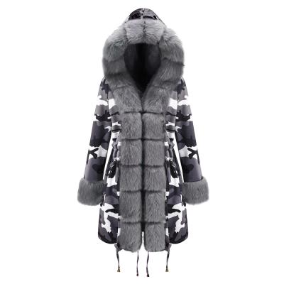 China 2021 New Style Anti-wrinkle Wholesale Women's Cotton Coat Fur Collar Warm Cotton-padded Jacket Autumn And Winter for sale