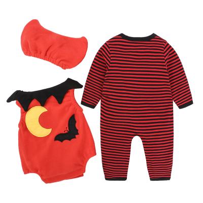 China Hot Selling Three Piece Costume Online Shop Clothing Set Girls Boy Party Halloween Cosplay Pumpkin Pumpkin Clothes for sale