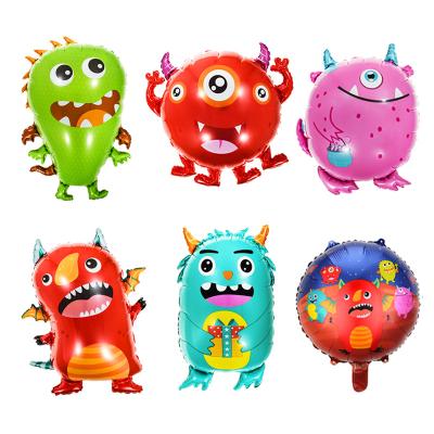 China beauty decorations birthday decoration smlhparty monster balloons monster foil balloons monster party decoration for kids for sale