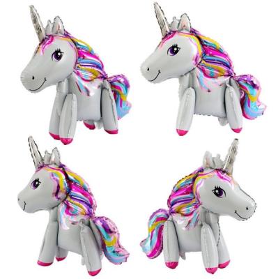 China Beauty Unicorn Birthday Foil Balloons smlhparty decorations for wedding birthday party decoration children kids gift for sale