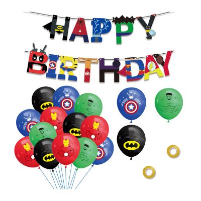 China smlhparty Beauty Decorations Factory Outlet Superhero Balloons Superhero Birthday Decoration For Kids Birthday Party Decoration for sale