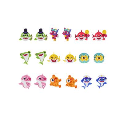 China smlhparty CLASSIC 18PCS Diamond Painting Shark Diamond Stickers Arts Crafts Crafts Kits For Kids for sale