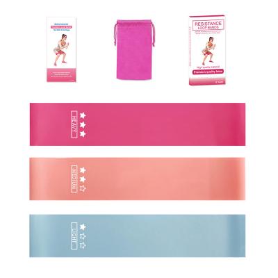 China Wholesale Custom Home Fitness Latex Color Body Fit Loop Exerciser Mini Yoga Workout Booty Bands Hip Booty Bands With Logo for sale