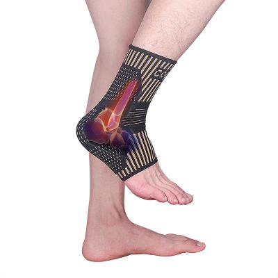 China Dropshipping Amazon Elastic Black Ankle Protection Adjustable Ankle Brace Lace Up Ankle Support Ankle Pain Sprain Guard Strap Brace for sale