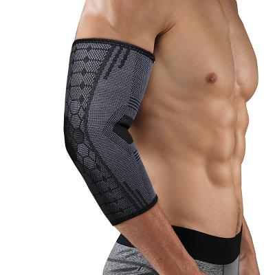 China Breathable Knitted Elastic Elbow Sleeve Brace Compression Arm Support Sleeve Breathable Knitted Brace For Sports Reduce Joint Pain for sale