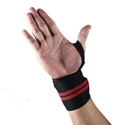 China Polyester High Elastic High Quality Elastic Weightlifting Tool Protection Sports Wrist Bands for sale