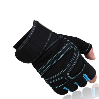 China Flexible Protection Tool Wear Resistant Shockproof Fingerless Cycling Gloves for sale