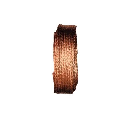 China Underground Tinned Flexible Flat Copper Braid Wire For Ground Wire Application for sale