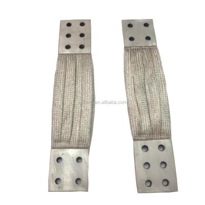 China Grounding Busbar Connector Copper Busbar Terminal Copper Laminated Flexible Shunts for sale