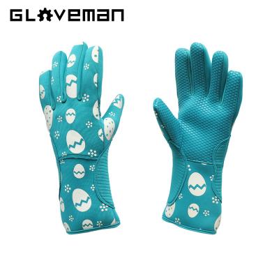 China Gym GLOVEMAN Customizable Long Cuff Floral Printed Comfortable Outdoor Sports Gloves For General Purpose Work for sale