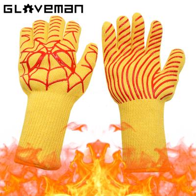 China MOVAN Dexterity Protect Hands, Safely Handle Hot Goods, Professional Household Indoor and Outdoor BBQ Safety Baking Gloves for sale