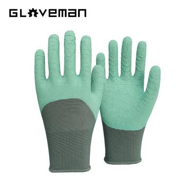 China Anti-smash NEWSAIL 13G Latex Wrinkled Construction Wear Resistant Anti-Slip Cut Proof Gloves For Construction Industry for sale